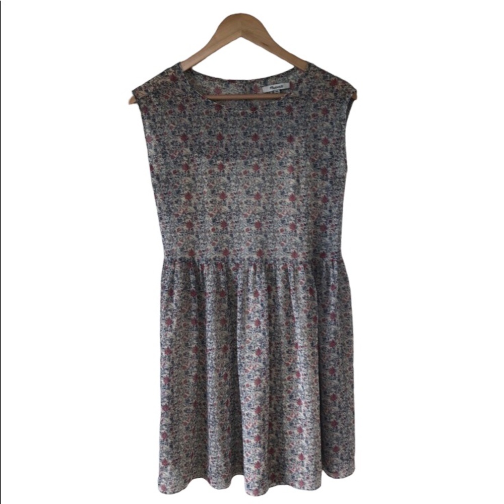 HP🎉MADEWELL Sharon Floral Tie Back Mini Dress